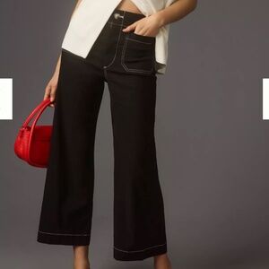 Maeve The Colette Cropped Wide-Leg Pants